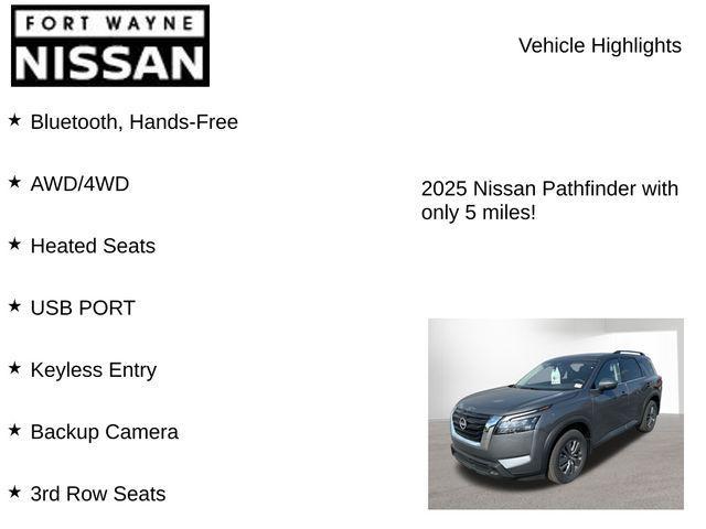 new 2025 Nissan Pathfinder car, priced at $33,911