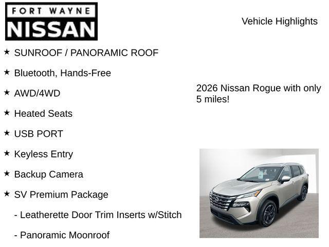 new 2026 Nissan Rogue car, priced at $31,202