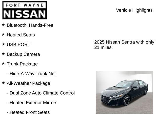 new 2025 Nissan Sentra car, priced at $20,740