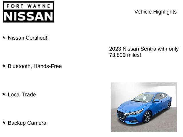 used 2023 Nissan Sentra car, priced at $14,773