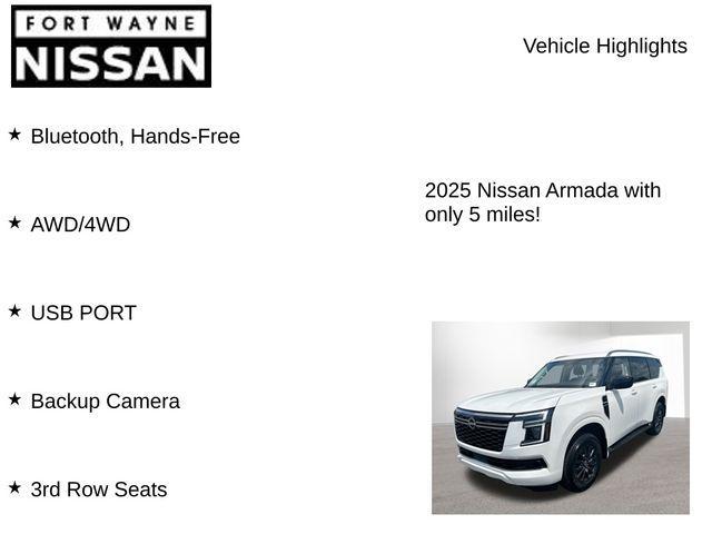 new 2025 Nissan Armada car, priced at $55,257