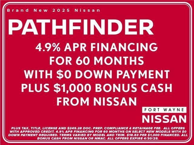 new 2025 Nissan Pathfinder car, priced at $49,049