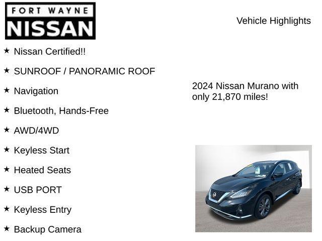 used 2024 Nissan Murano car, priced at $31,749