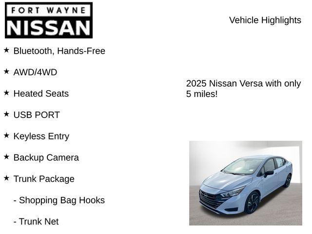 new 2025 Nissan Versa car, priced at $21,994