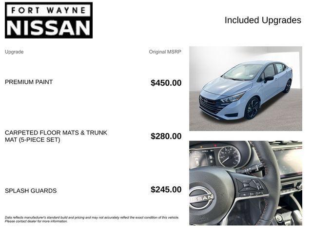 new 2025 Nissan Versa car, priced at $21,994