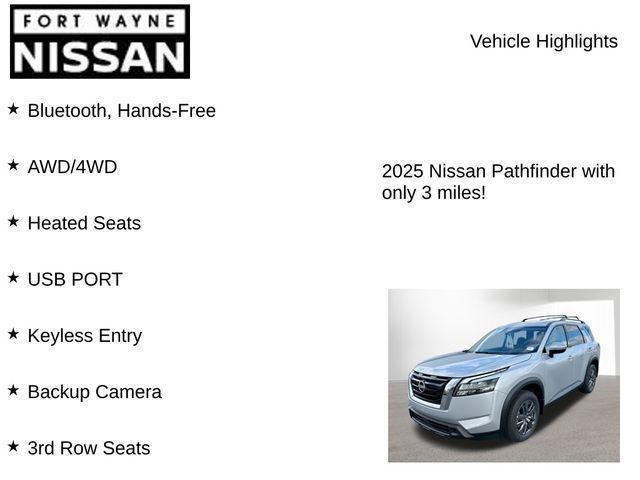 new 2025 Nissan Pathfinder car, priced at $34,253