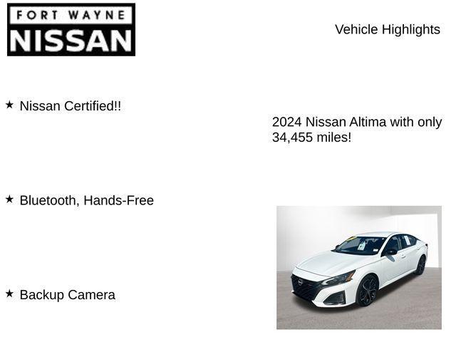used 2024 Nissan Altima car, priced at $21,888
