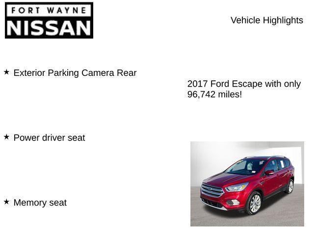 used 2017 Ford Escape car, priced at $11,684