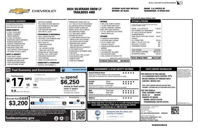 used 2024 Chevrolet Silverado 1500 car, priced at $51,971