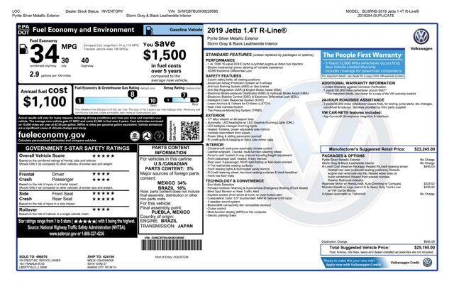 used 2019 Volkswagen Jetta car, priced at $16,200