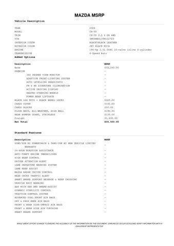 new 2026 Mazda CX-30 car, priced at $34,516