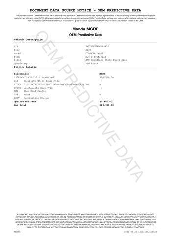 used 2023 Mazda CX-30 car, priced at $24,571