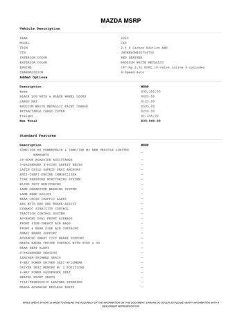 new 2025 Mazda CX-5 car, priced at $33,569