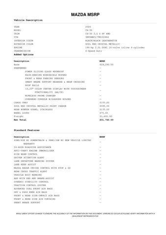 new 2026 Mazda CX-30 car, priced at $30,868