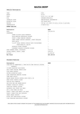 new 2026 Mazda CX-30 car, priced at $30,321