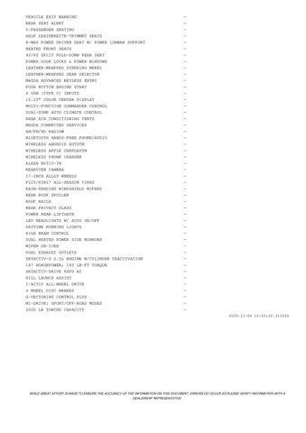 used 2025 Mazda CX-50 car, priced at $29,967