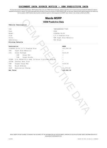 used 2024 Mazda CX-50 car, priced at $30,542