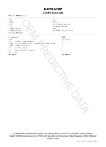 used 2024 Mazda CX-30 car, priced at $25,971