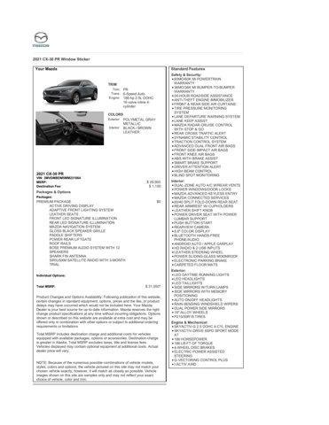 used 2021 Mazda CX-30 car, priced at $25,093