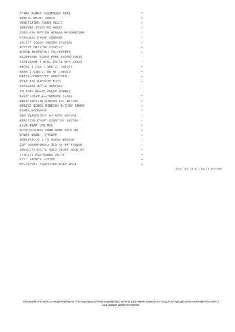 new 2025 Mazda CX-5 car, priced at $39,277