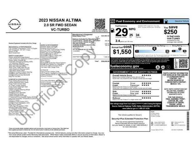used 2023 Nissan Altima car, priced at $23,332