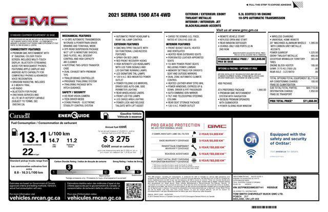 used 2021 GMC Sierra 1500 car, priced at $44,494