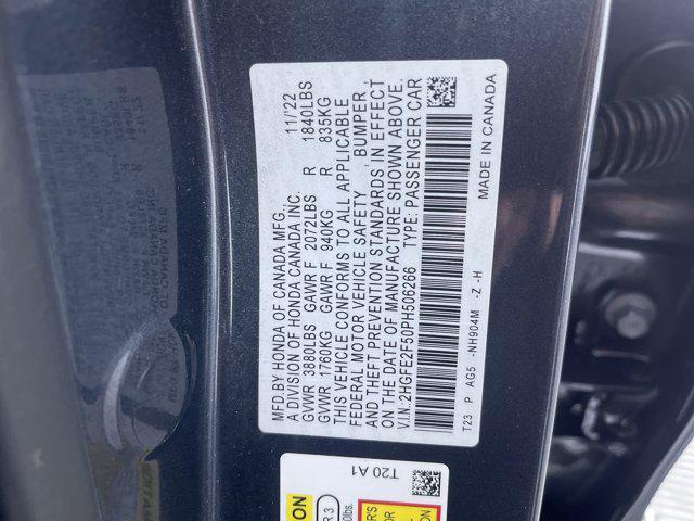 used 2023 Honda Civic car, priced at $19,500