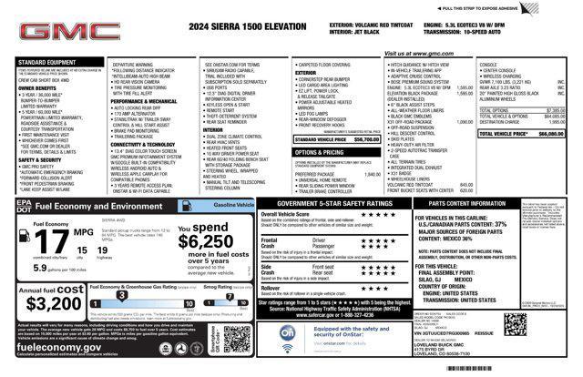 used 2024 GMC Sierra 1500 car, priced at $48,971