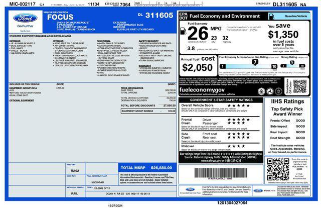 used 2013 Ford Focus ST car, priced at $14,200