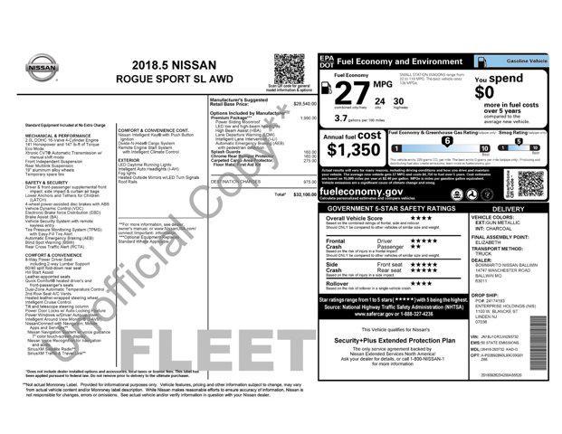 used 2018 Nissan Rogue Sport car, priced at $15,840