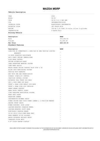 new 2026 Mazda CX-30 car, priced at $28,463