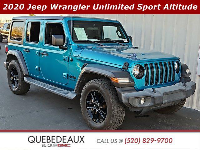 used 2020 Jeep Wrangler Unlimited car, priced at $23,740