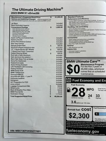 used 2025 BMW X1 car, priced at $43,000
