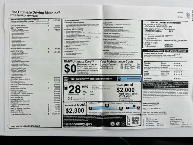 used 2025 BMW X1 car, priced at $47,000