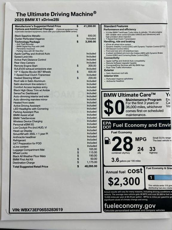 used 2025 BMW X1 car, priced at $44,000