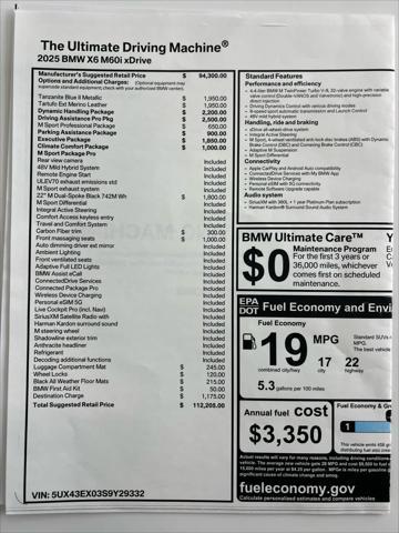 used 2025 BMW X6 car, priced at $112,205