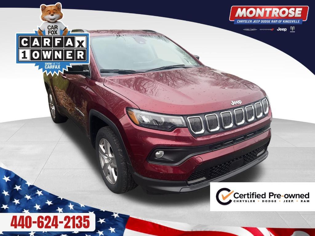 used 2022 Jeep Compass car, priced at $22,499