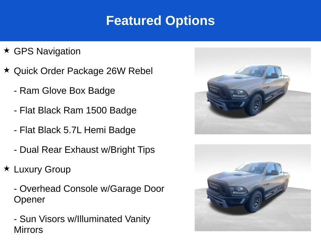 used 2017 Ram 1500 car, priced at $27,999