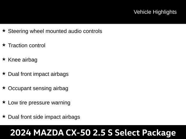 used 2024 Mazda CX-50 car, priced at $29,043