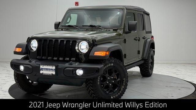 used 2021 Jeep Wrangler Unlimited car, priced at $29,904