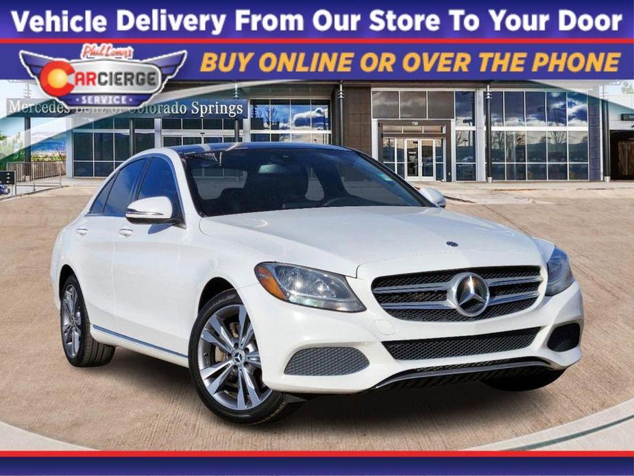 used 2018 Mercedes-Benz C-Class car, priced at $19,987