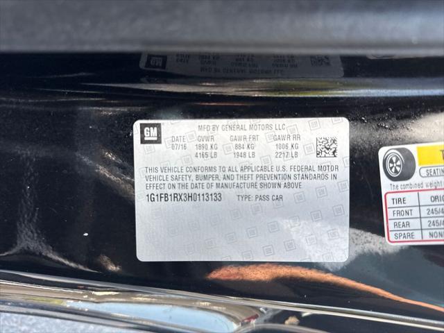 used 2017 Chevrolet Camaro car, priced at $15,778