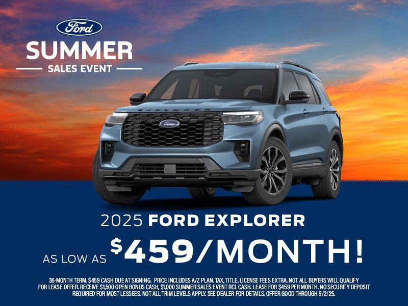 new 2025 Ford Explorer car, priced at $39,582