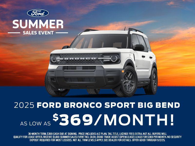 new 2025 Ford Bronco Sport car, priced at $32,713
