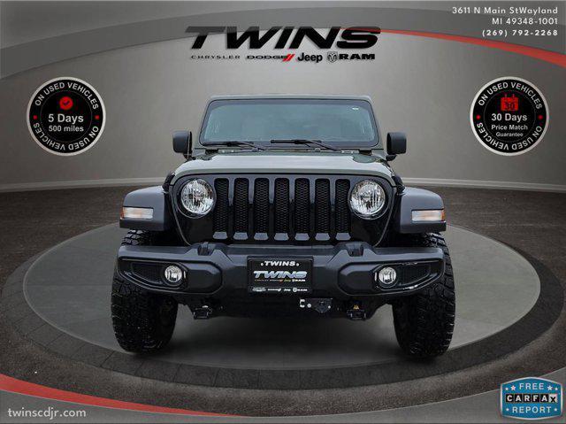 used 2021 Jeep Wrangler car, priced at $27,500