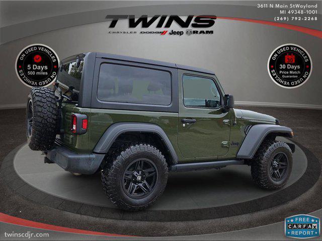 used 2021 Jeep Wrangler car, priced at $27,500