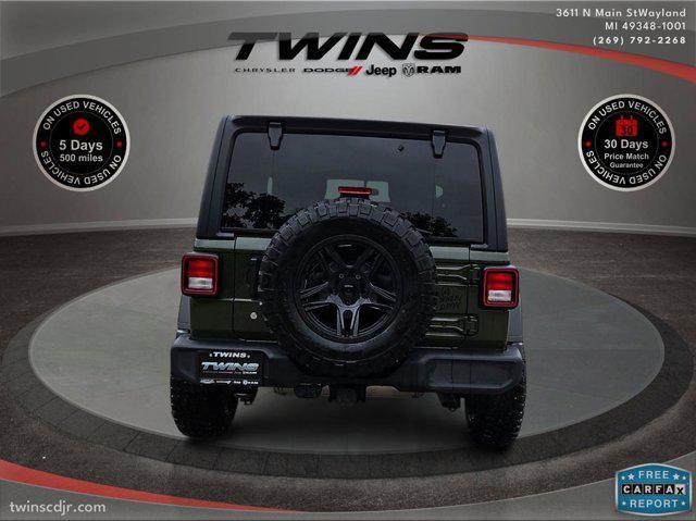 used 2021 Jeep Wrangler car, priced at $27,500