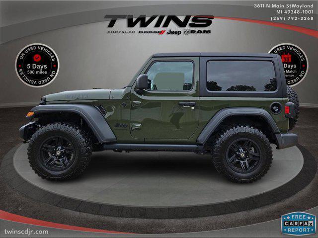 used 2021 Jeep Wrangler car, priced at $27,500