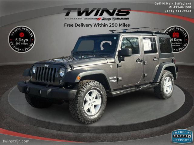 used 2017 Jeep Wrangler Unlimited car, priced at $17,500