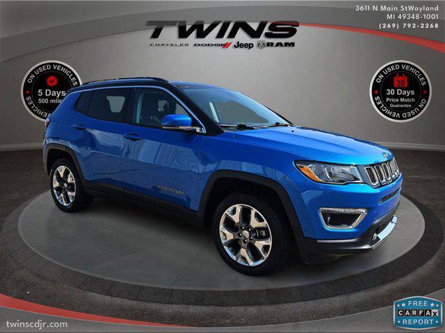 used 2021 Jeep Compass car, priced at $19,700